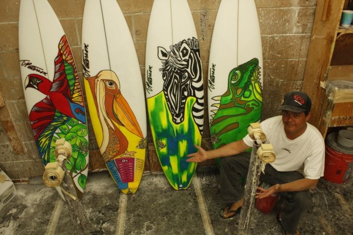 Crazy Surfboard Graphic