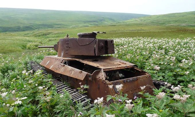 Tank Abandoned Russia
