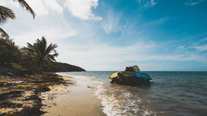 Tank Beach Abandoned