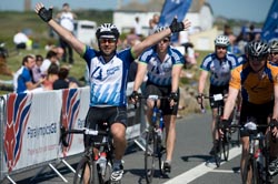 Deloitte Ride Across Britain rider