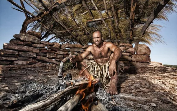 ed stafford naked and marooned credit action shots to the discovery channel and headshots to martin hartley