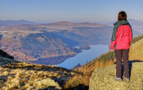 1496 thirlmere from the wythburn path to helvellyn cumbria