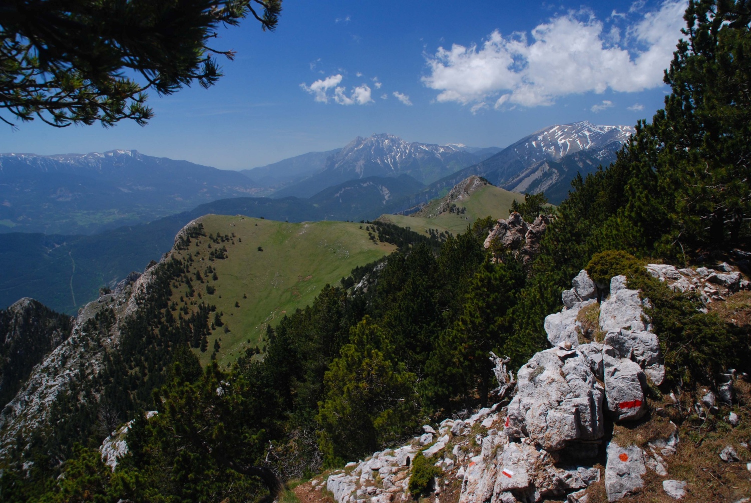 Scenic view of rocky mountains - Pedraforca, Cadí-Moixeró Natural Park, Catalonia 