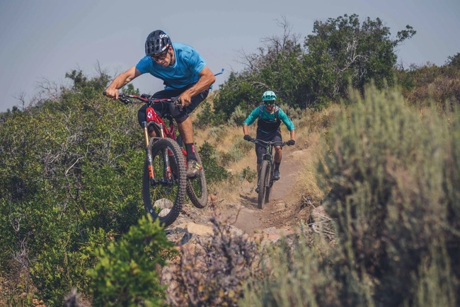 Attacking the Park City trails on two wheels.jpg