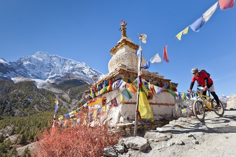 bike through the beautifully varied landscapes of nepal