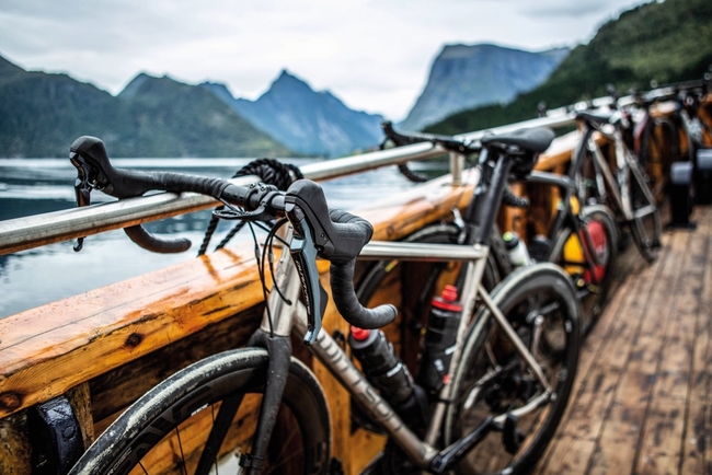 Bikes lined up on the deck of the boat, Norway © Matt Bailey.jpg