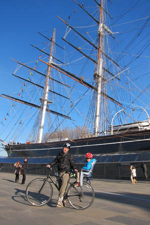 Cutty Sark Greenwich London bike ride