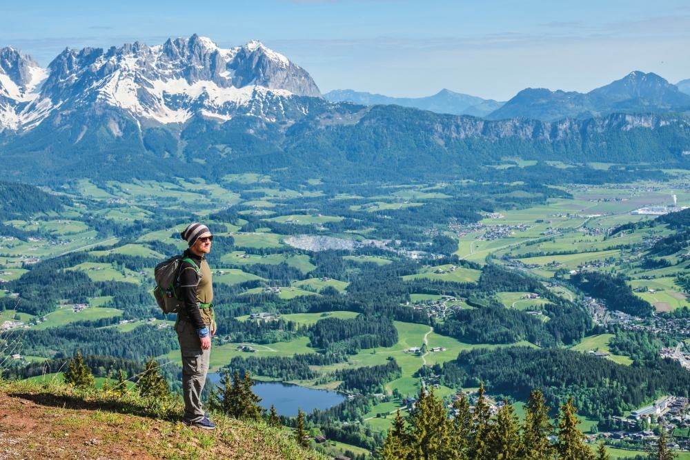 dave takes in the spectacular views over the wilder kaiser region daniel wildey