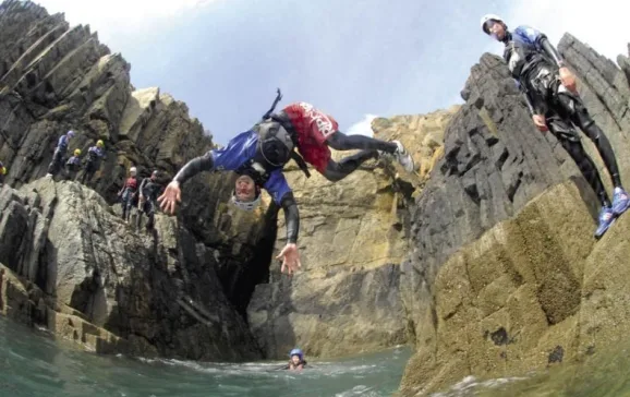 1671 coasteering in pembrokeshire