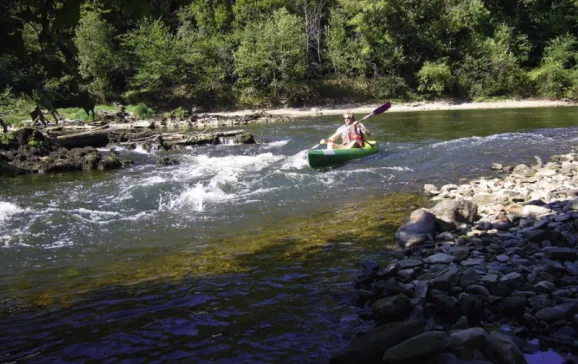 1789 aveyron river france canoe