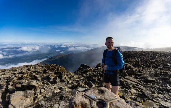 Reaching the summit of Ben Nevis CREDIT Dave MacFarlane inov 8.co