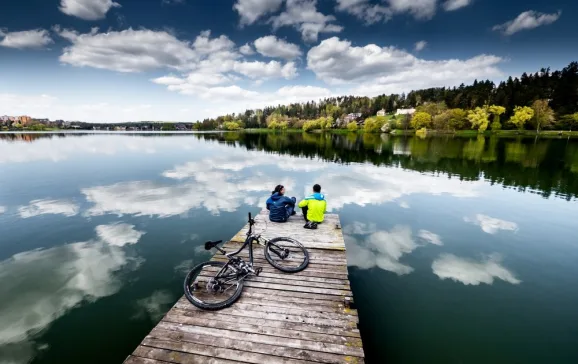 just one of the czech republics pristine lakes