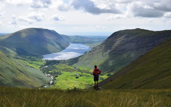 looking down to wastwater lake district web