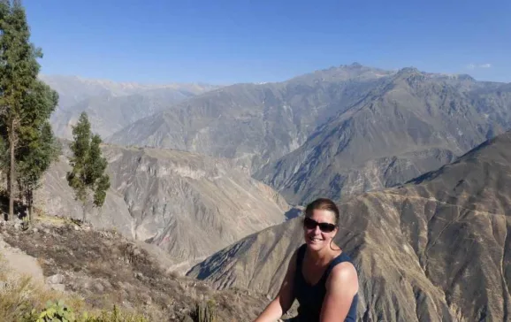 on top of colca canyon