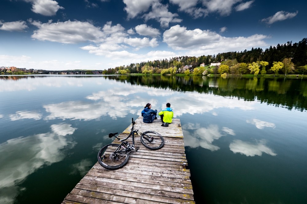 just one of the czech republics pristine lakes