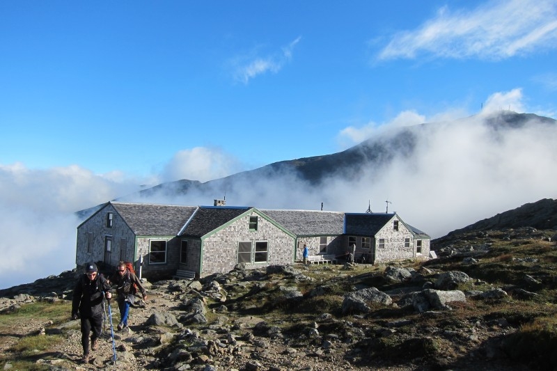 lakes in the clouds hut living upto its name