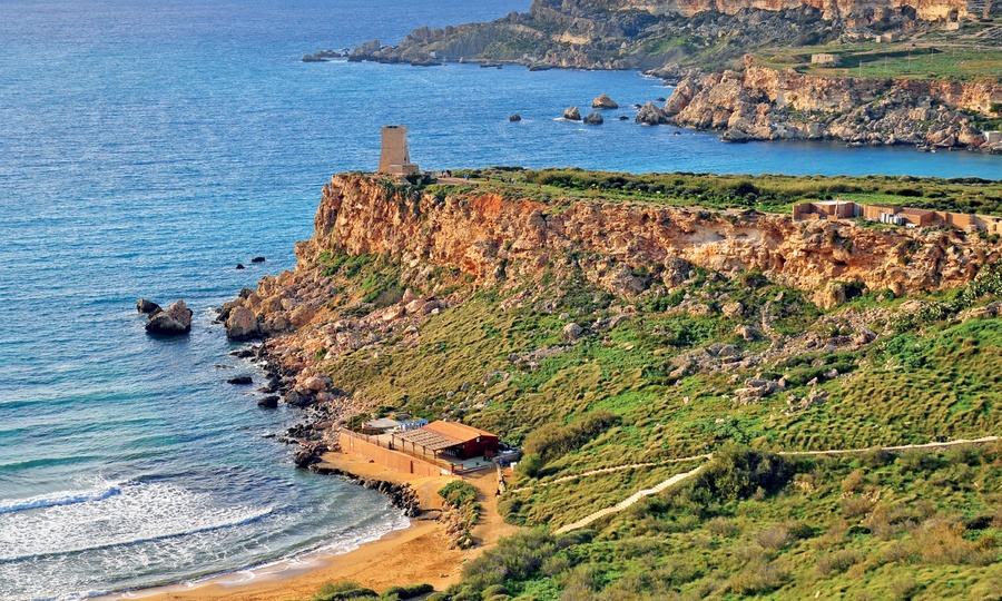 Malta's jagged coastlines.jpg