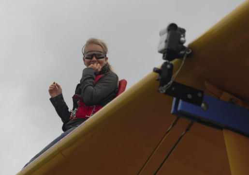 nervous kara before wingwalking