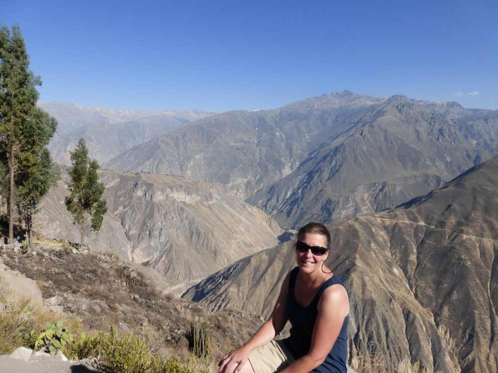 on top of colca canyon