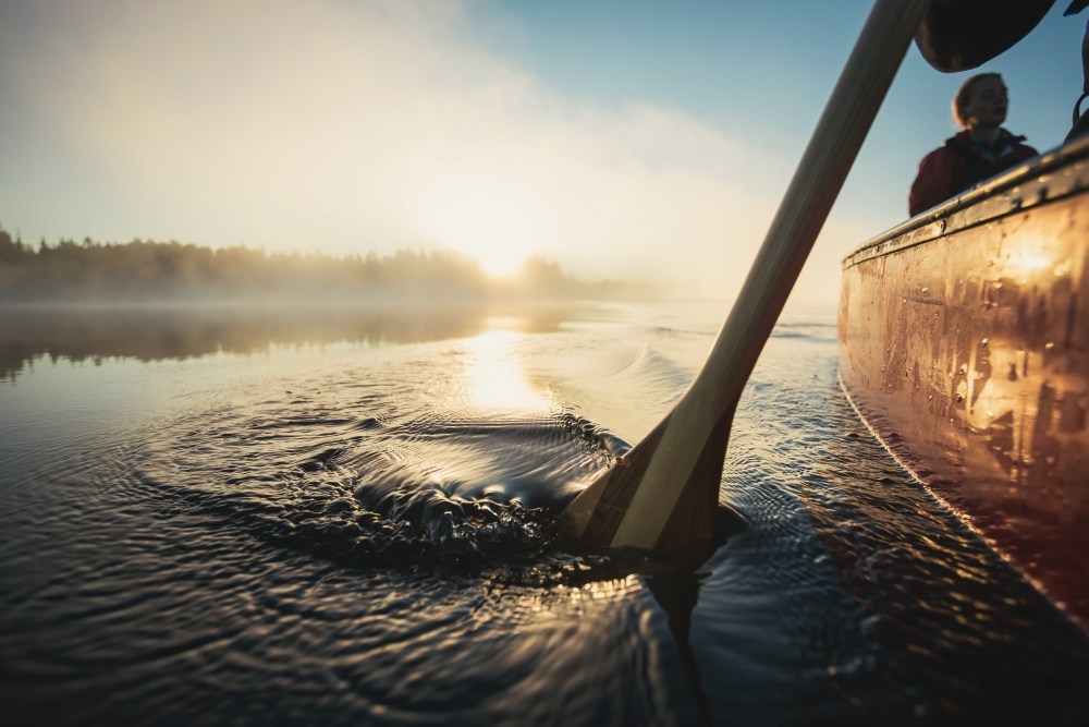 paddle on the lake