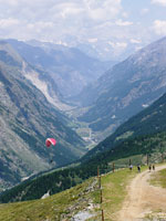 Paragliding-from-Riffelberg