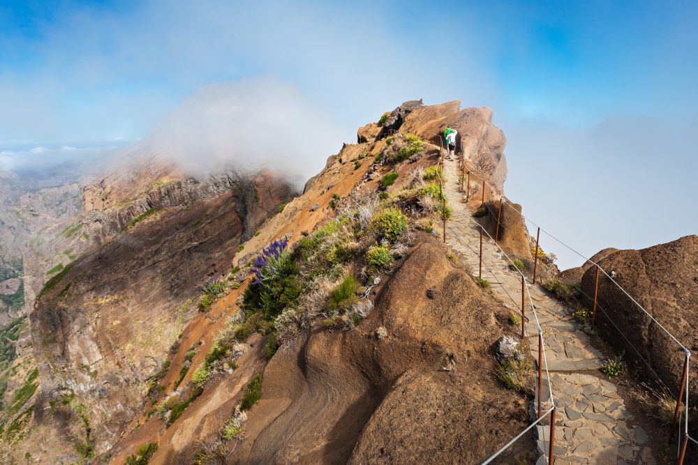 Reaching the summit ar Pico Ruivo.jpg