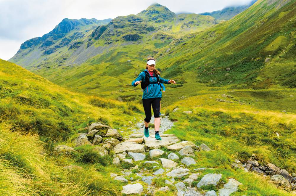 Running down Grisedale with the crags of Dollywaggon Pike behind (JON SPARKS).jpg