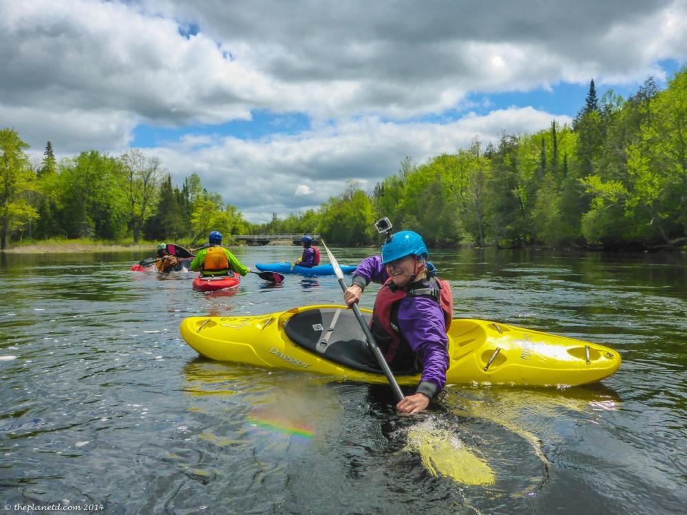 white water kayaking course