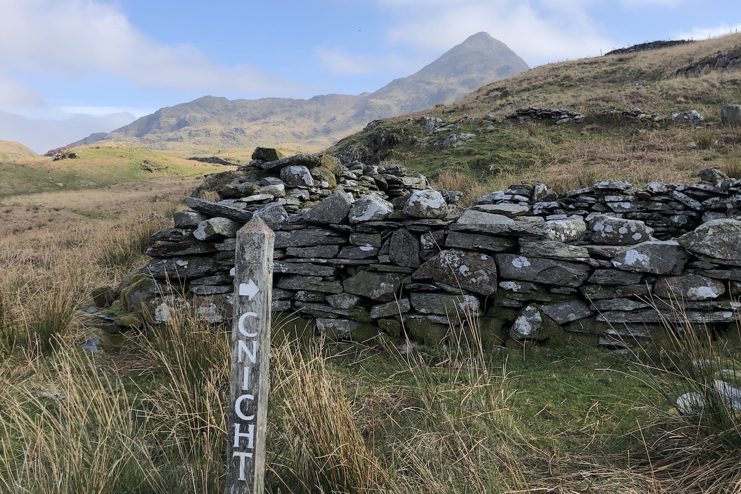 Views on the ascent of Cnicht