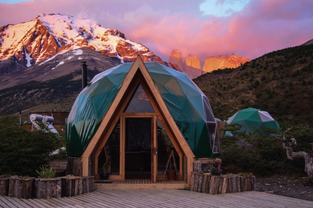 ecocamp patagonias beautiful situation in the mountains