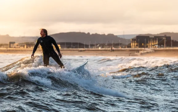 Surfing in Neath Port Talbot Dramatic Hear of Wales