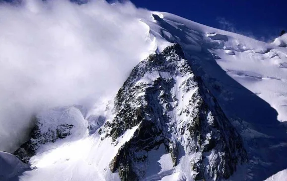 dom mountains in the swiss alps