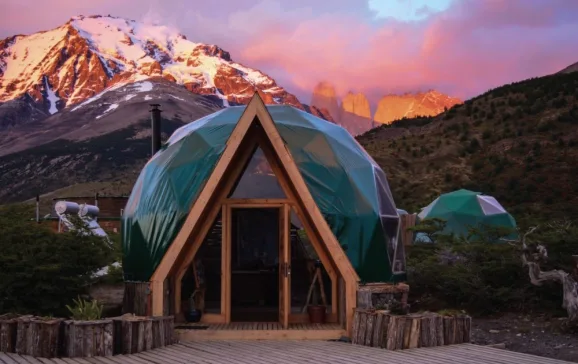 ecocamp patagonias beautiful situation in the mountains