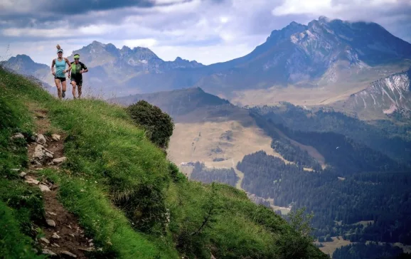 trail running the spectacular mountain paths in morzine credit cyrille quintard morzine