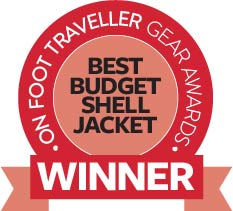 On Foot Traveller budget jacket of the year tag