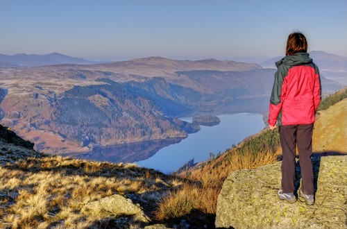 1496 thirlmere from the wythburn path to helvellyn cumbria