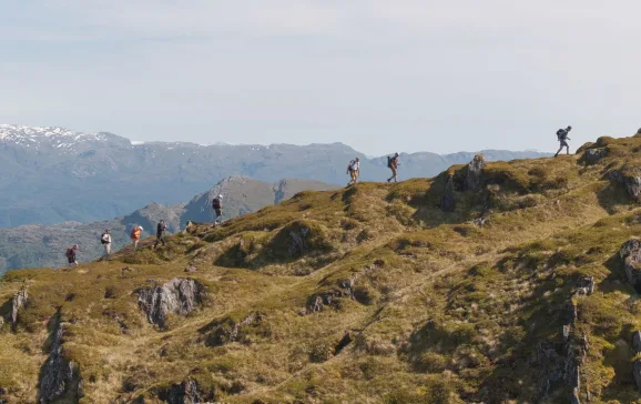 Climbing the 822m peak of Bruviknipa in Osteroy near Bergen. Picture credit   M Creative Studio  Helly Hansen 3