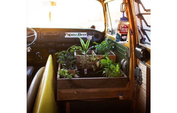 Camper Van Interior Garden Surfboards jamesbarkman