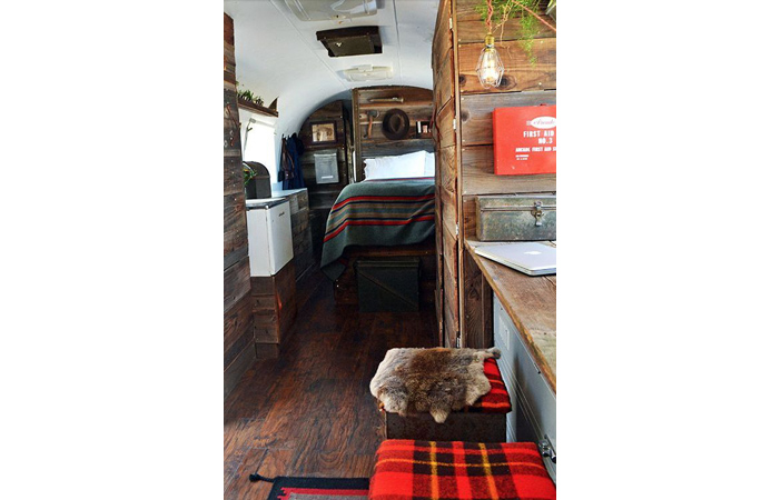 Camper Van Interior Wooden Airstream Get Campie.com