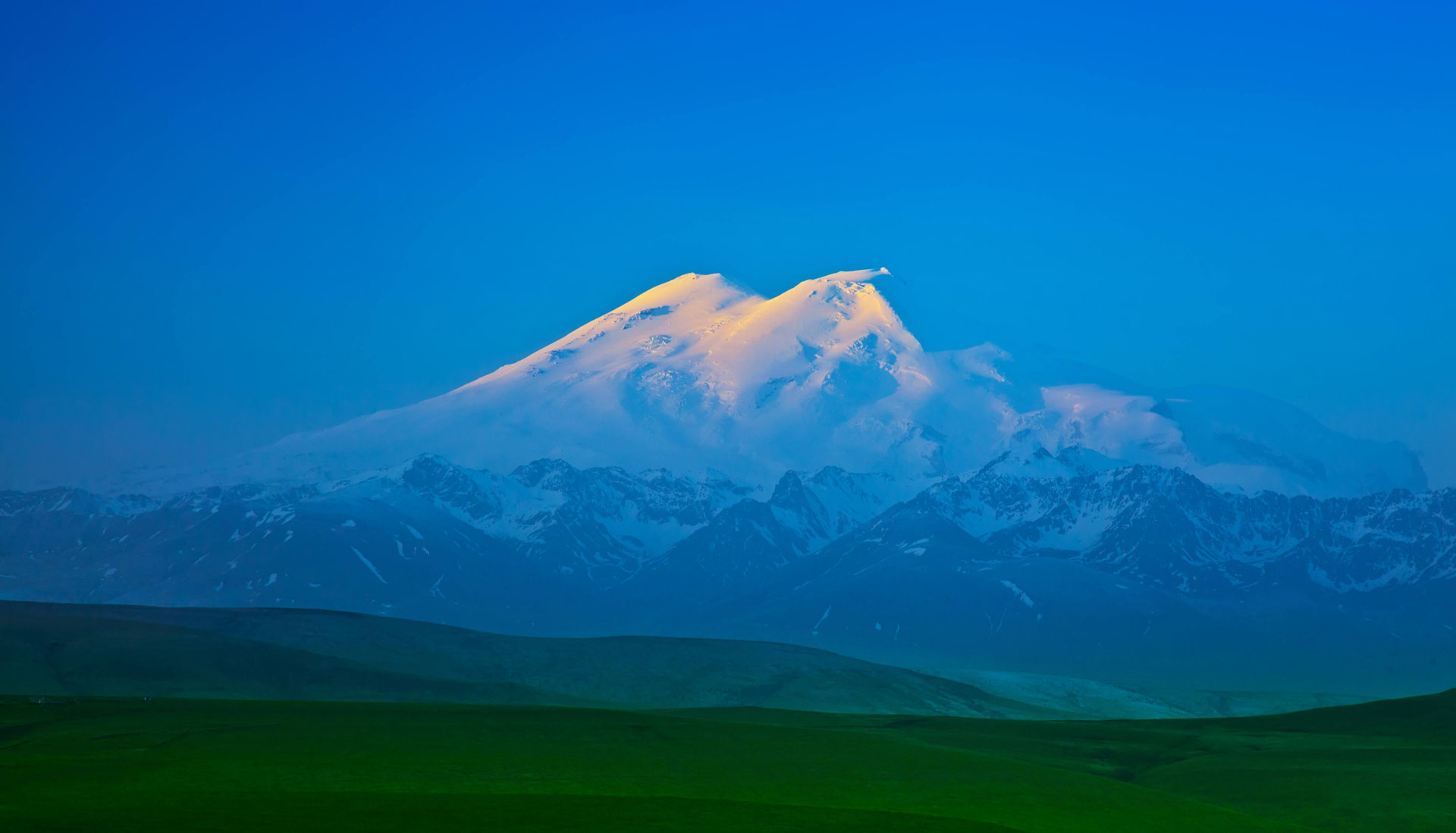 Pictured: Elbrus, the highest mountain in Europe