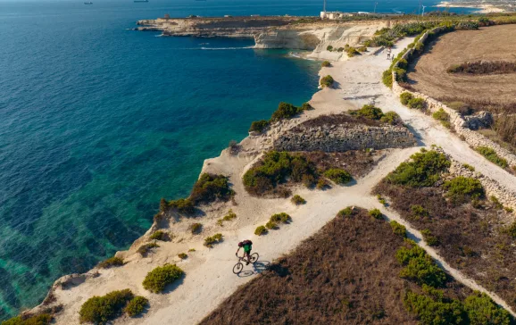 mountain biking munxar cliffs malta ollygaspar hayleabrown