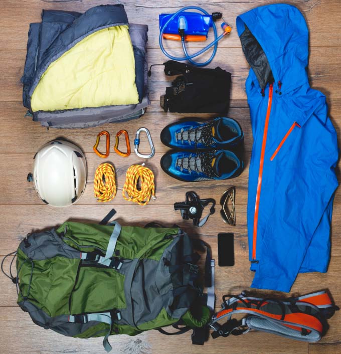 Mountaineering Equipment Boots Gloves Gear Jackets Mountain Ropes