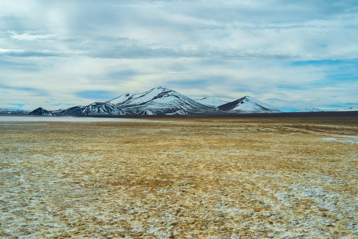 Salar de Maricunga in Parque Nacional Nevado Tres Cruces, Chile