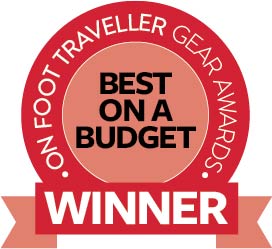 On Foot Traveller budget daypack of the year tag
