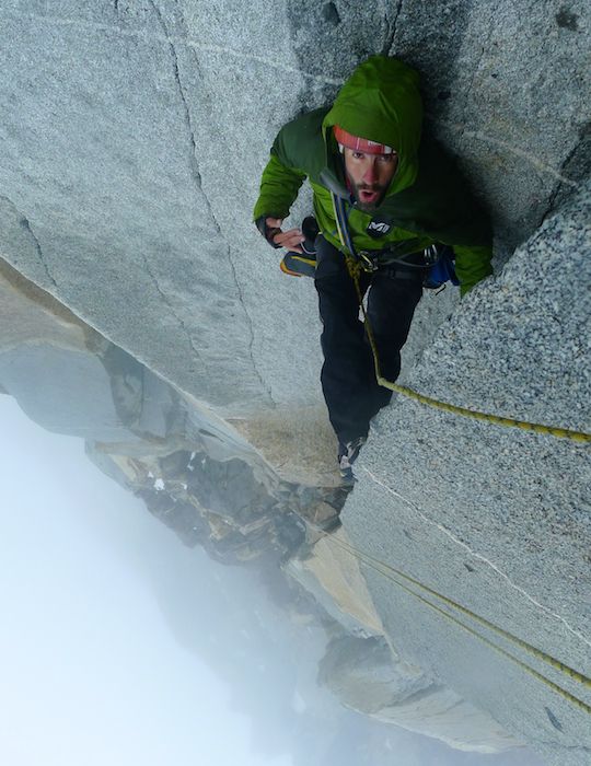 Steep climbing and Patagonian weather on Pilar del Sol Naciente. [Photo] Jerome Sullivan Looking up or down - one of the simplest way to take extraordinary shots! More of these tips at trick-photography...