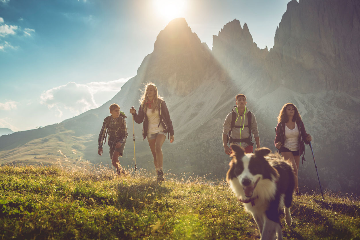 walking holidays in italy hiking in dolomites 3 with dog